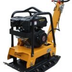 Lumag Benzin-Rüttelplatte RP 160 HPC inkl. Gummimatte u. Fahrwerk
