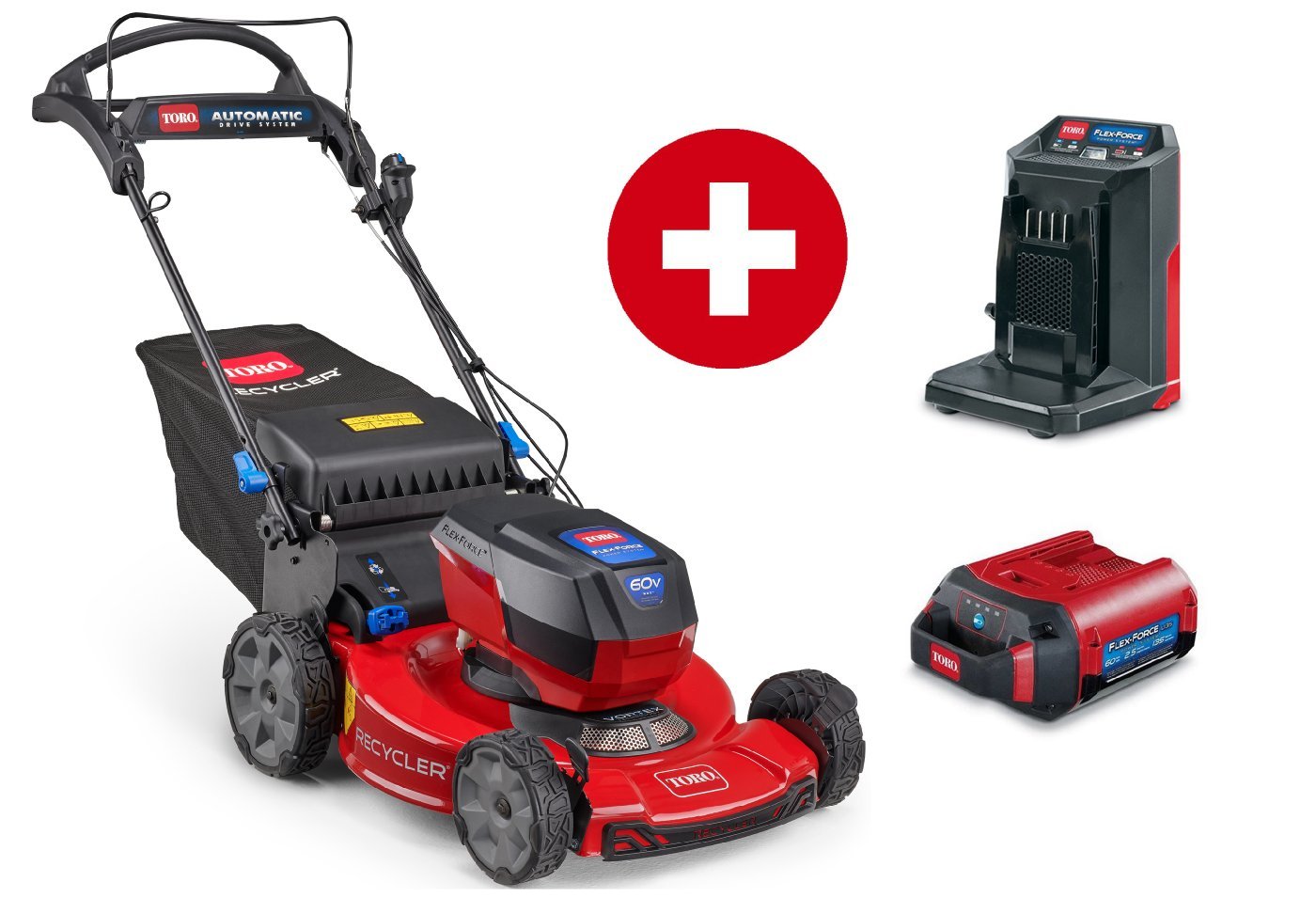 Toro_Flex-Force_Power_System_21864_20230502_b88c8cf8-7d94-448a-b095-8b26542adb34.jpg Toro Akku-Rasenmäher eRecycler eS55AST 55 cm Rasenmäher - Set mit 6 Ah Akku und Ladegerät – Bild 1