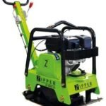 Zipper Rüttelplatte ZI-RPE160C inkl. Gummimatte u. Fahrwerk